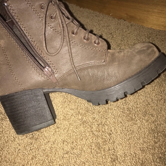 Cute Heeled Combat Boots - Picture 2 of 2