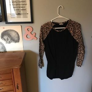 Leopard Print Baseball Tee from Victoria's Secret