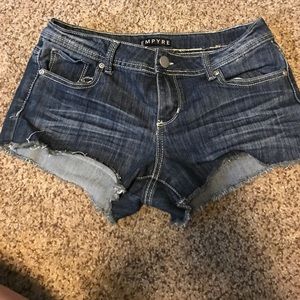 Denim shorts size 9
