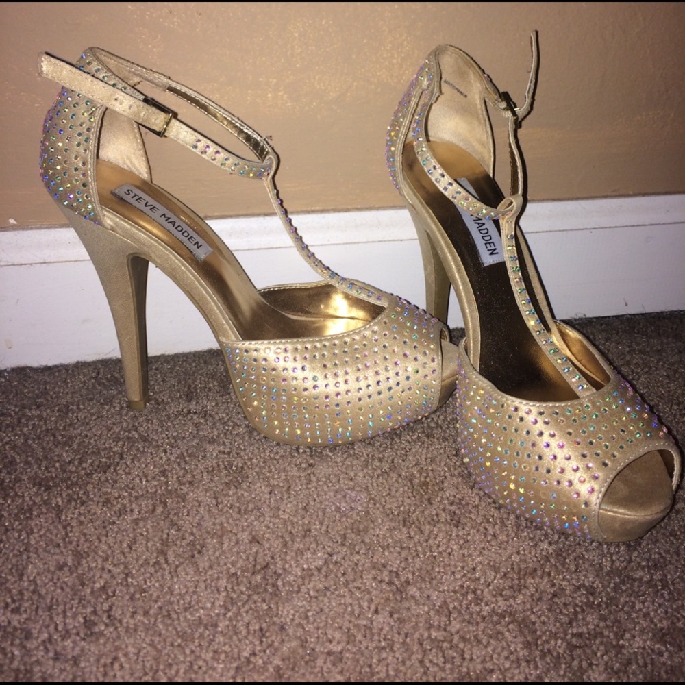 Gold heels
