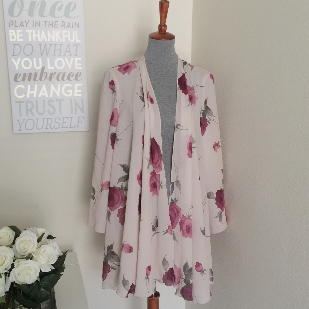 Flower Sheer Cardigan
