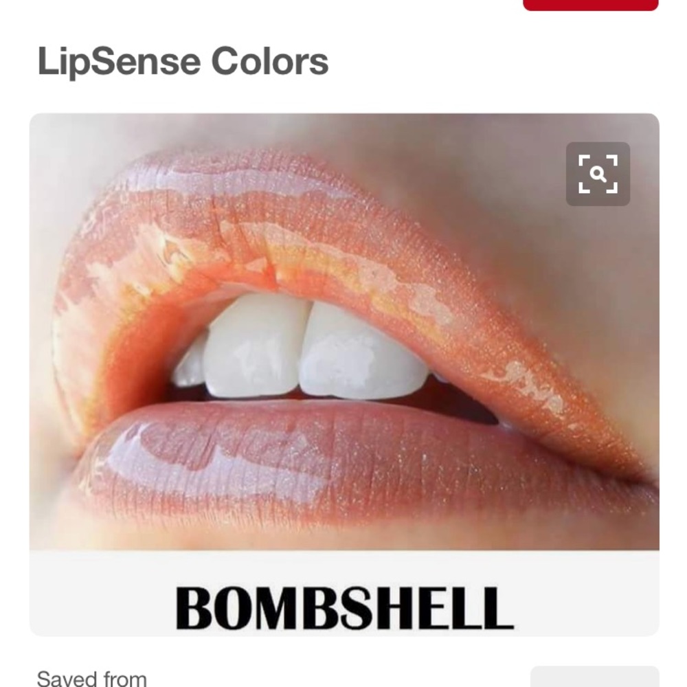 LipSense color Bombshell and Glossy Glossy.