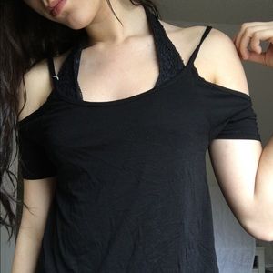 Missguided Cold Shoulder Top