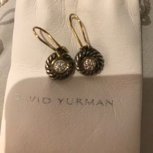 David Yurman Cookie Pave Diamond Earrings