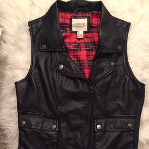 Black Leather Vest