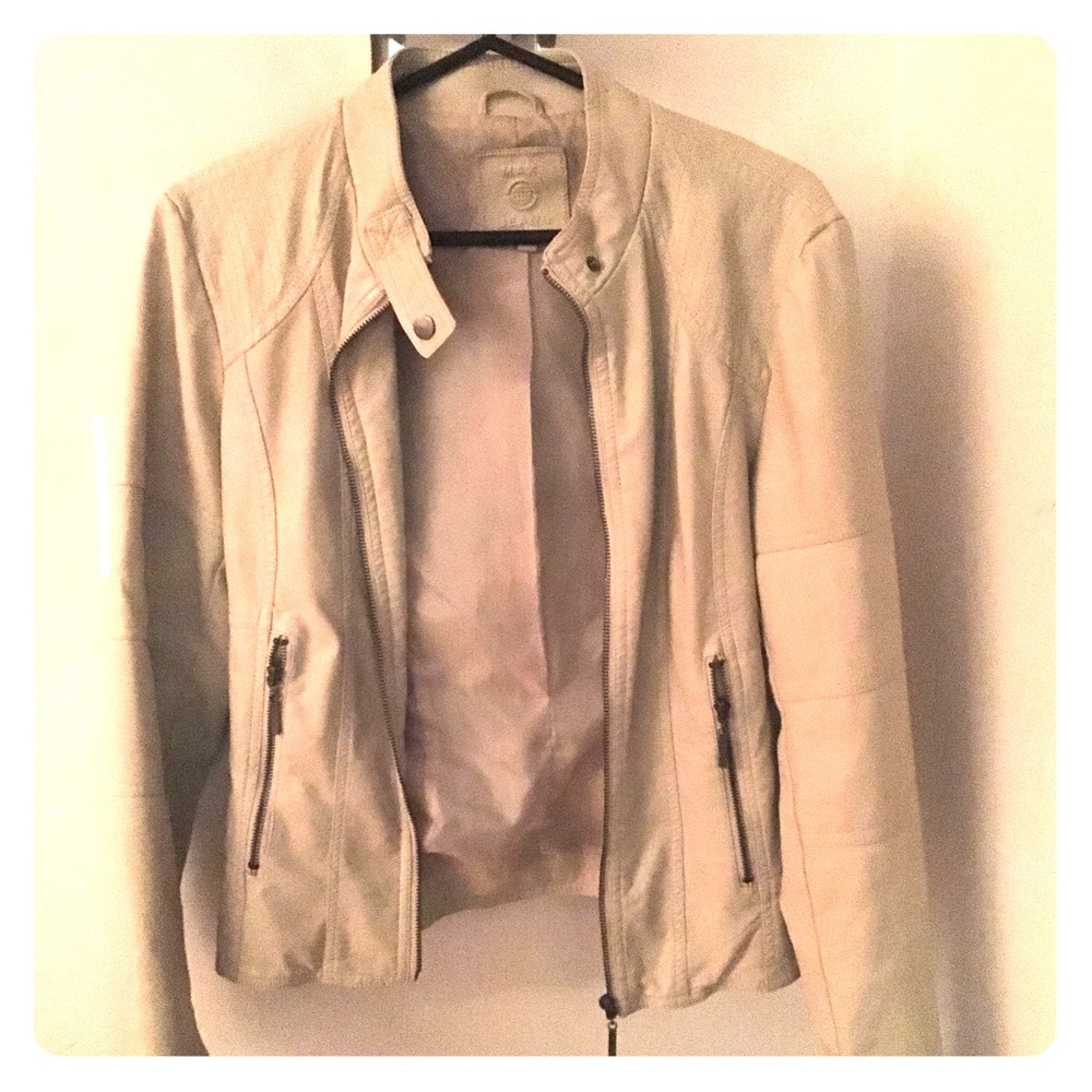 Max Jeans Vegan Leather Moto Jacket