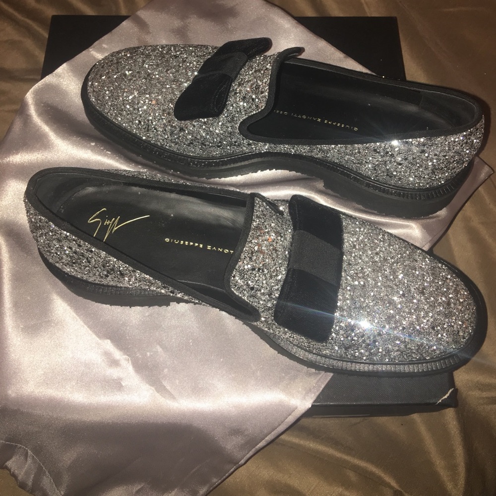 Giuseppe Zanotti Design Hilary Glitter Argento