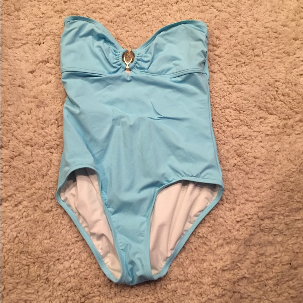 Aqua one piece swimsuit