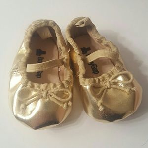 Gold baby GAP ballet slippers