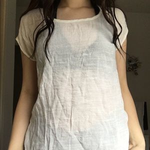 Boutique Lightweight Cream Top