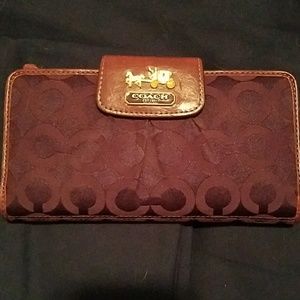 Coach Purple Op Art Wallet