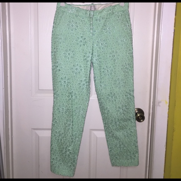 🥳 Sale - J. Crew Cafe Eyelet Capri Pant - Picture 3 of 8