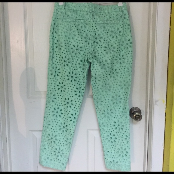 🥳 Sale - J. Crew Cafe Eyelet Capri Pant - Picture 4 of 8