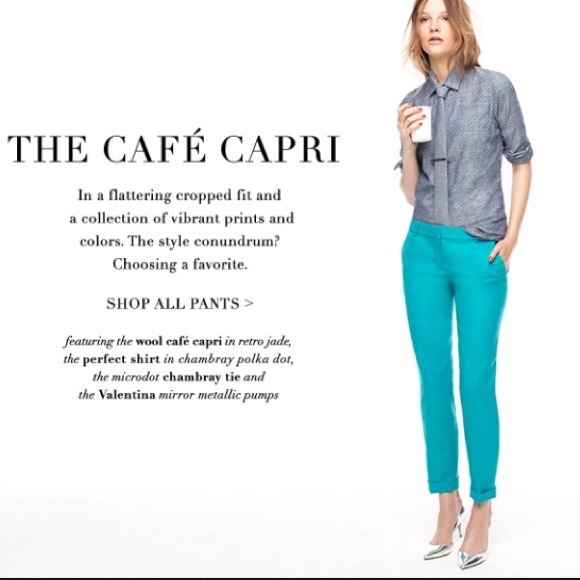 🥳 Sale - J. Crew Cafe Eyelet Capri Pant - Picture 8 of 8