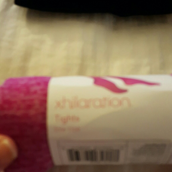 Brand new merona black and pink tights - Picture 2 of 4