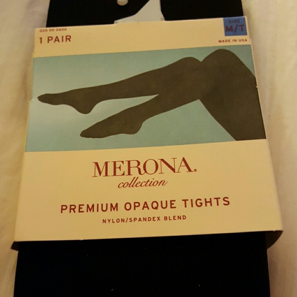 Brand new merona black and pink tights - Picture 3 of 4