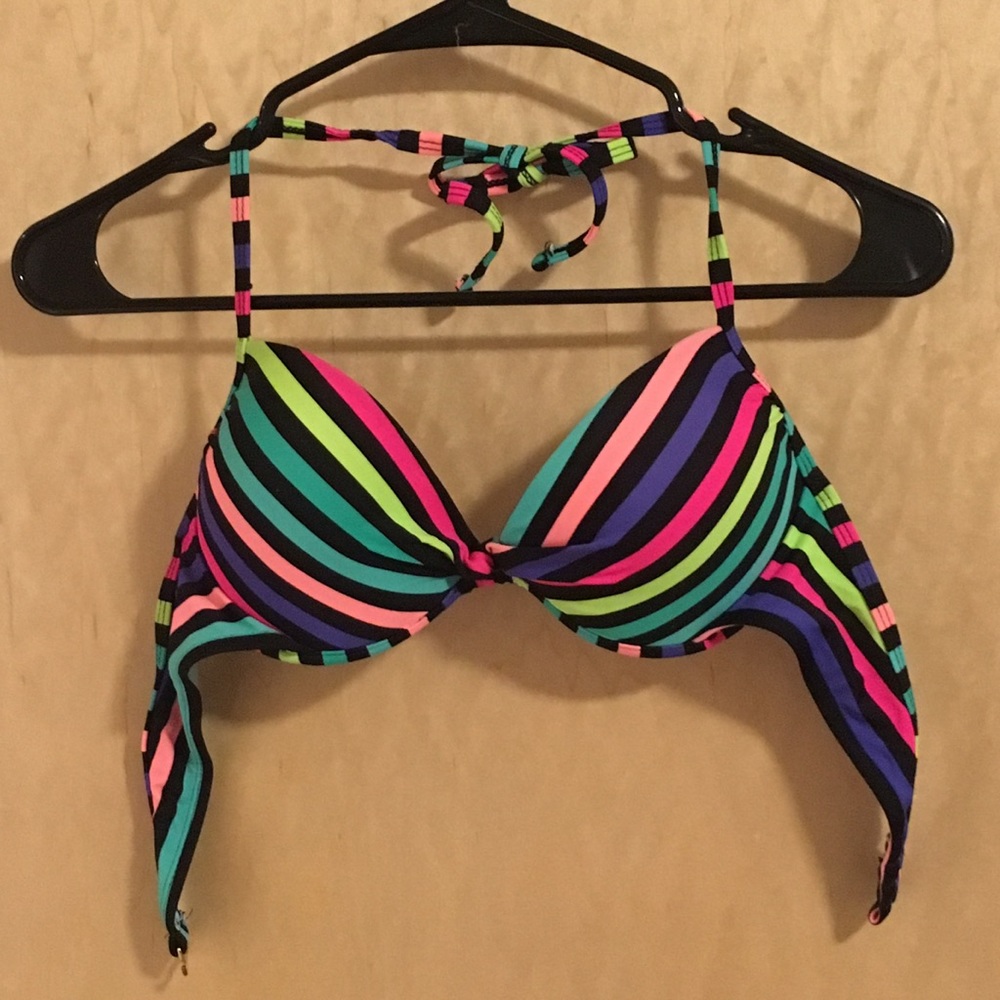 California Waves Multicolor Striped Swimsuit