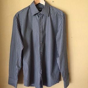 🎉HP🎉Hugo Boss Striped 100% Cotton Shirt!