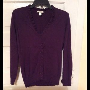 LOFT sweater.  Deep purple