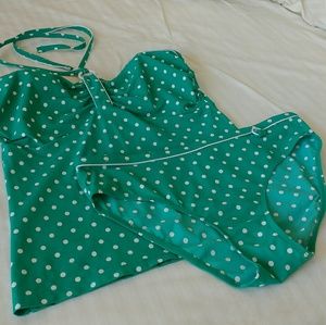 Panache St. Ives 30FF Jade Polka Dot Tankini