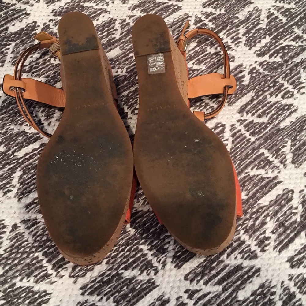 Tangerine coach wedges - Picture 4 of 4