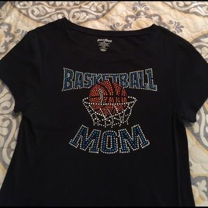 Basketball Mom bedazzled shirt