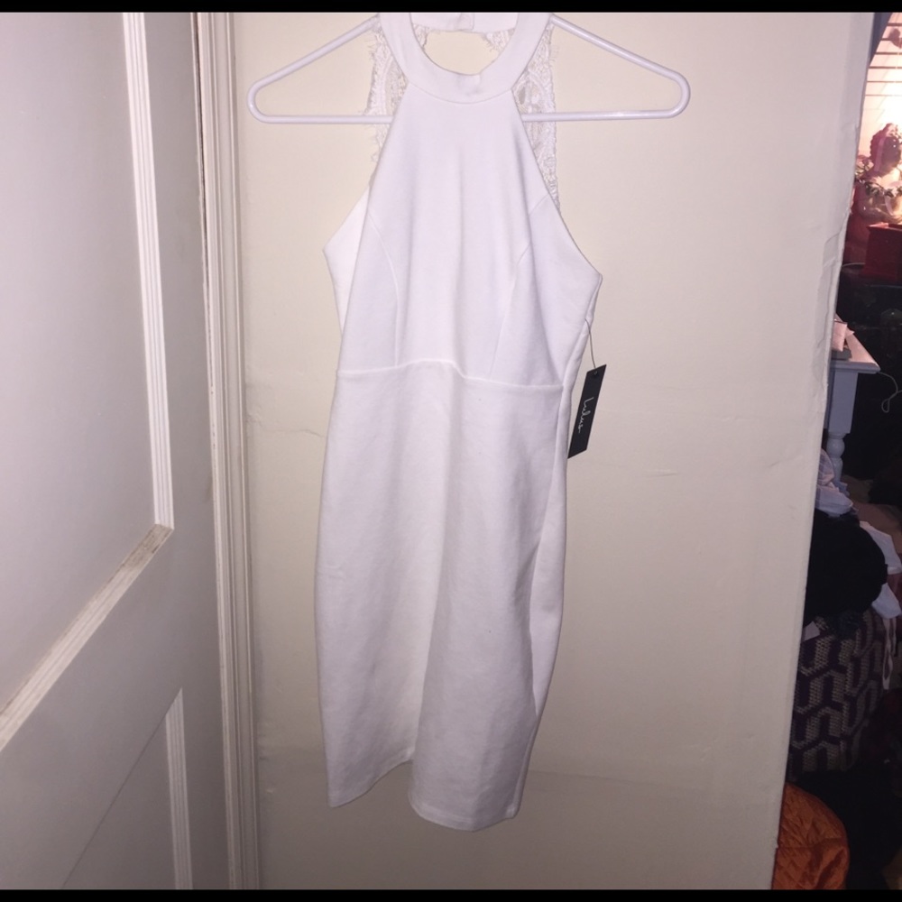XS LuLus White Dress