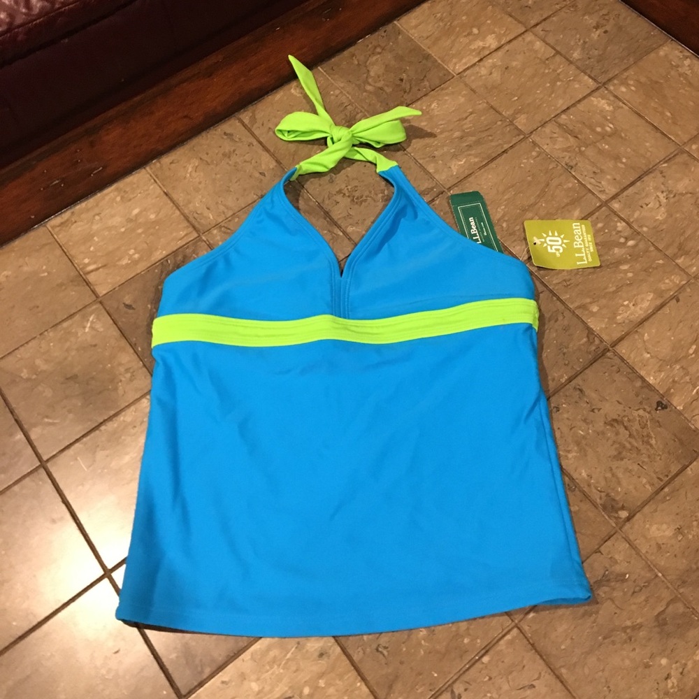 LLBean girls halter NWT