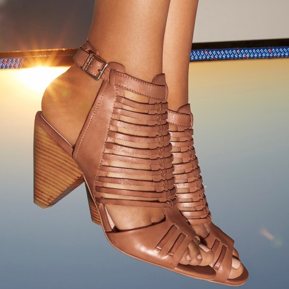 Vince Camuto Effel Sandal, Soft Calf Fudge, 7W