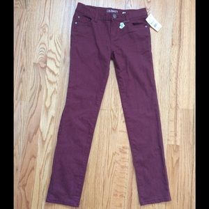 NEW, W/ TAGS! Macy's Maroon Girl Pants