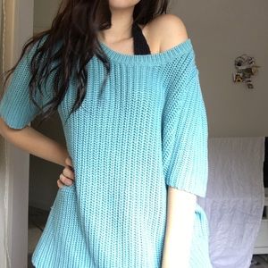 VINTAGE Thick Blue Sweater