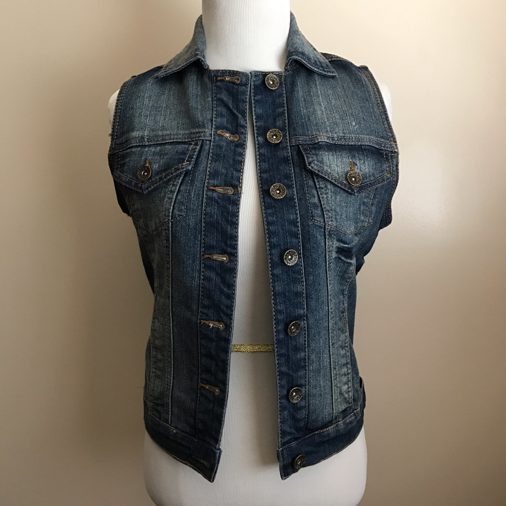 PARIS BLUES DENIM VEST SIZE S