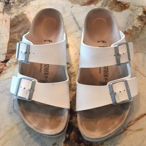 White Birkenstock Sandals