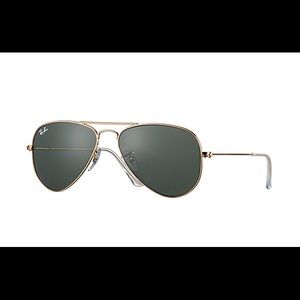 Ray Ban Aviator Sunglasses (Gold 52 mm)