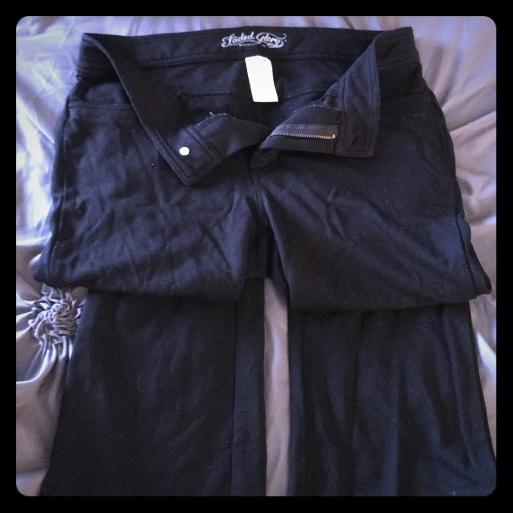 Black fitted pants almost new