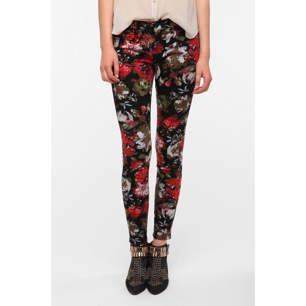 BDG flower skinny jeans