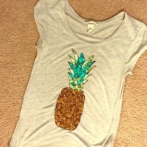 Pineapple sequin shirts
