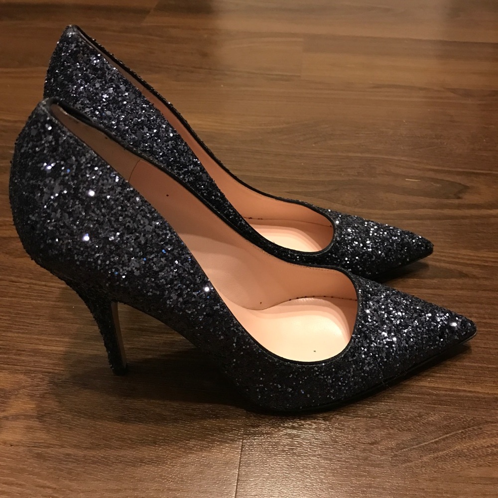 Kate Spade Licorice Too Glitter Heels