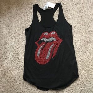 Rolling Stones band themed tank