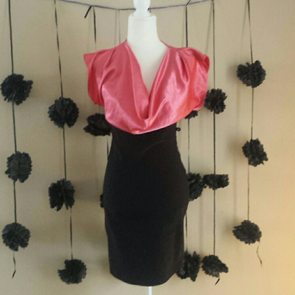 Swooped Neck Dress
