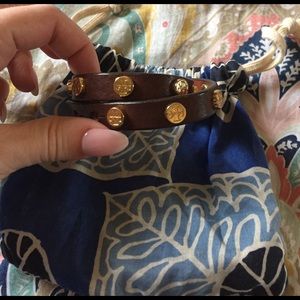 Tory Burch Leather Wrap Bracelet
