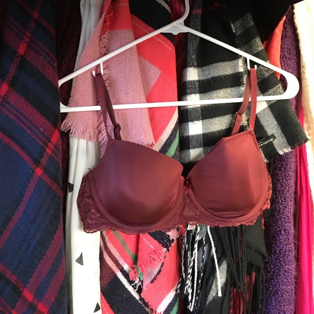 Maroon bra