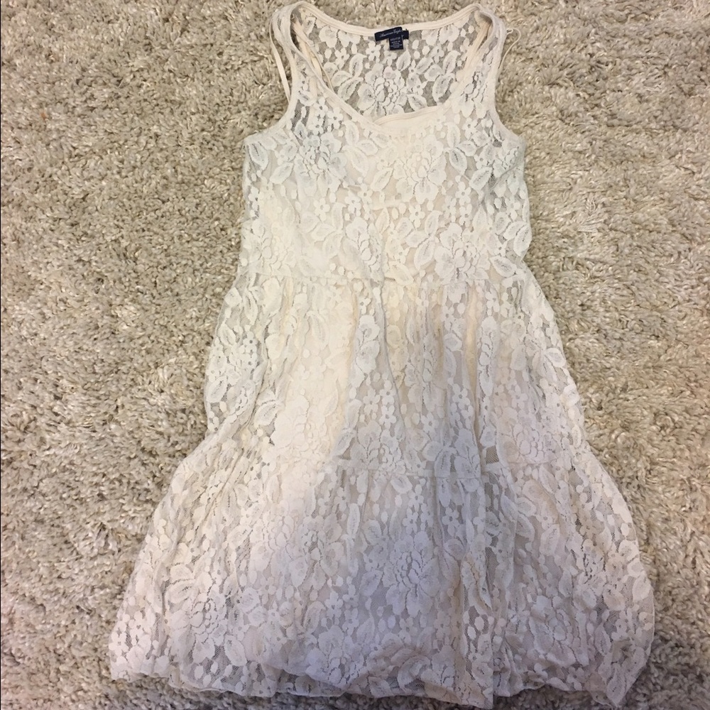 Nude lace American Eagle dress