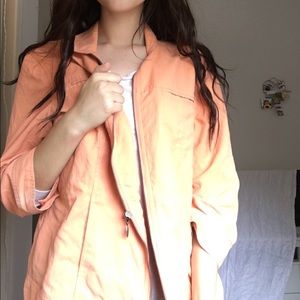 Chico's Peach Zip Up Jacket