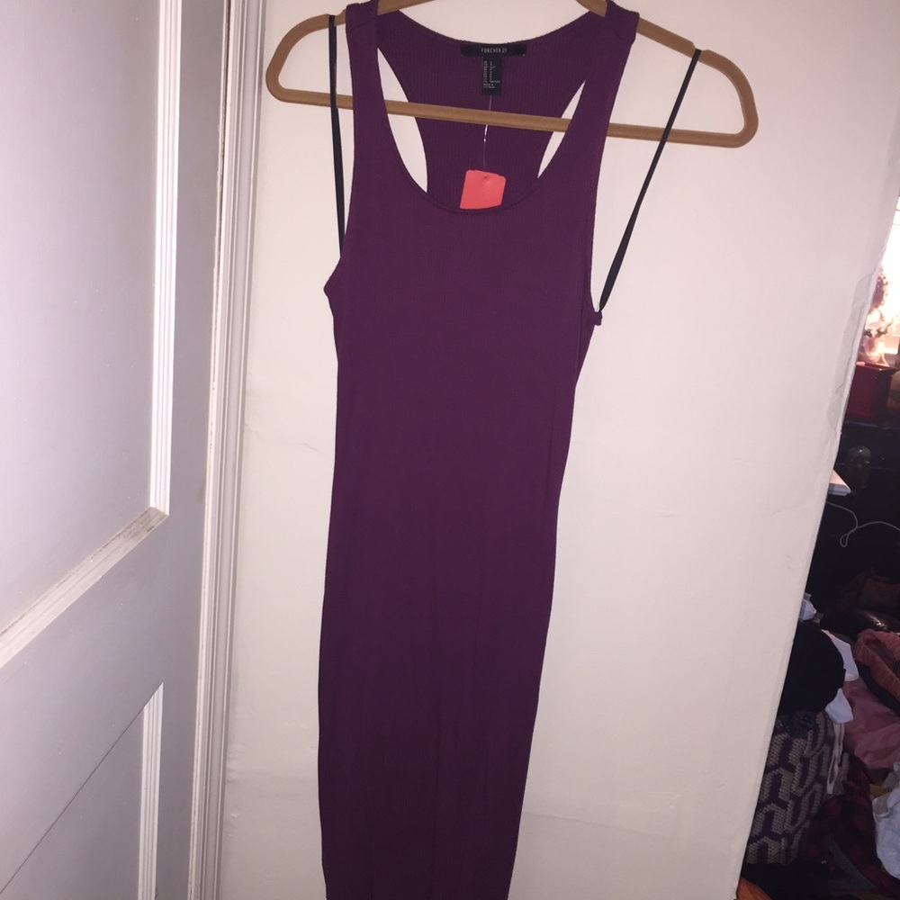 Plum Midi Forever 21 Dress