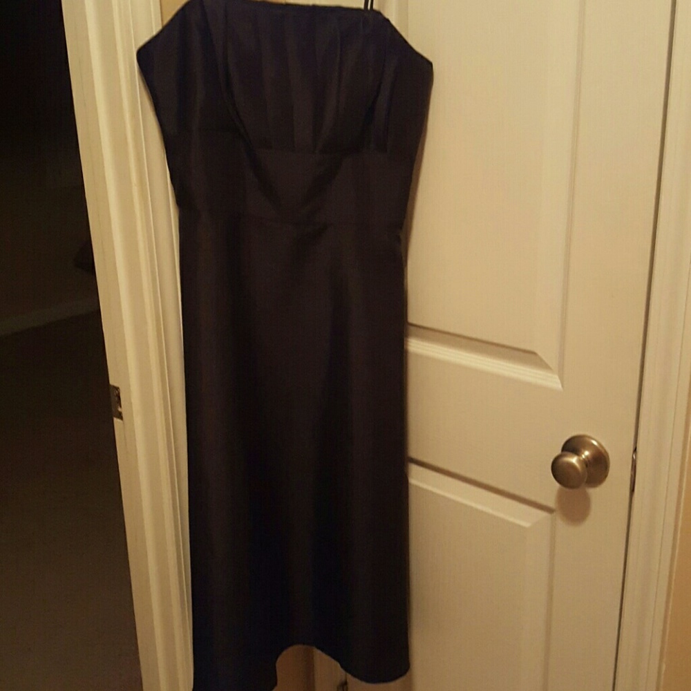 Black dress with spaghetti straps