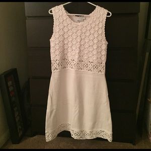 ASOS crochet white dress