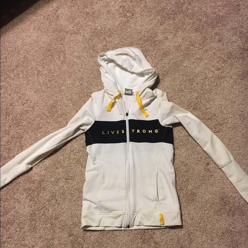 White Nike Zip up