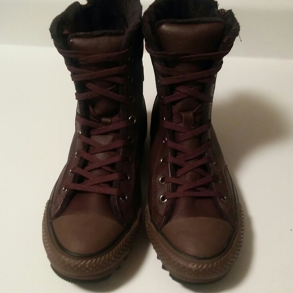 Converse Brown Leather Boots