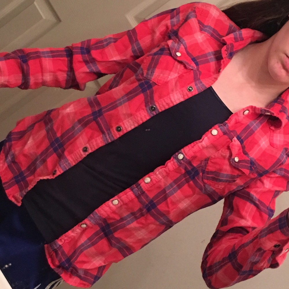 American eagle long sleeve flannel .